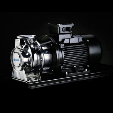 不銹鋼臥式單級離心泵，泵體采用不銹鋼板沖壓脹形焊接工藝制成，可替代傳統的IS泵和一般的耐腐蝕泵，軸向入口和徑向出口。